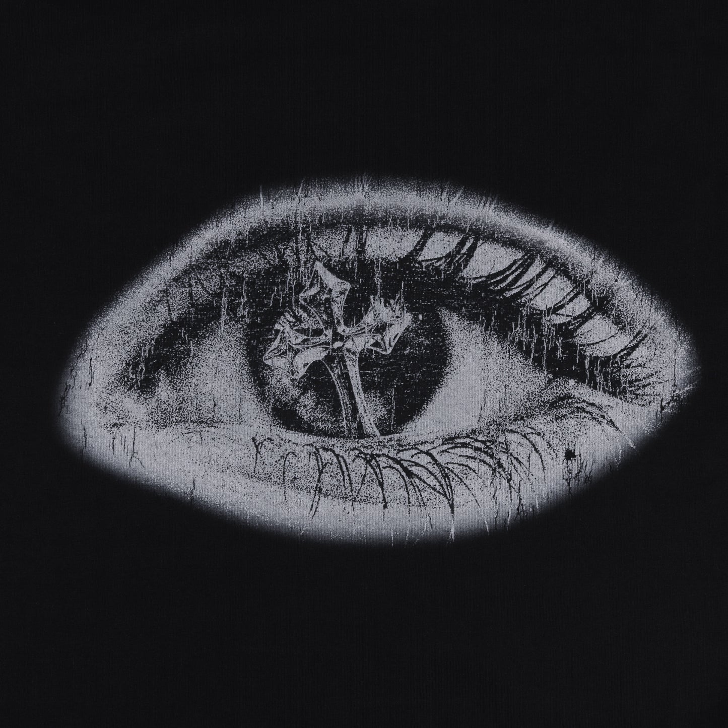 “Cross Minded” Black Cropped Boxy Fit T-Shirt