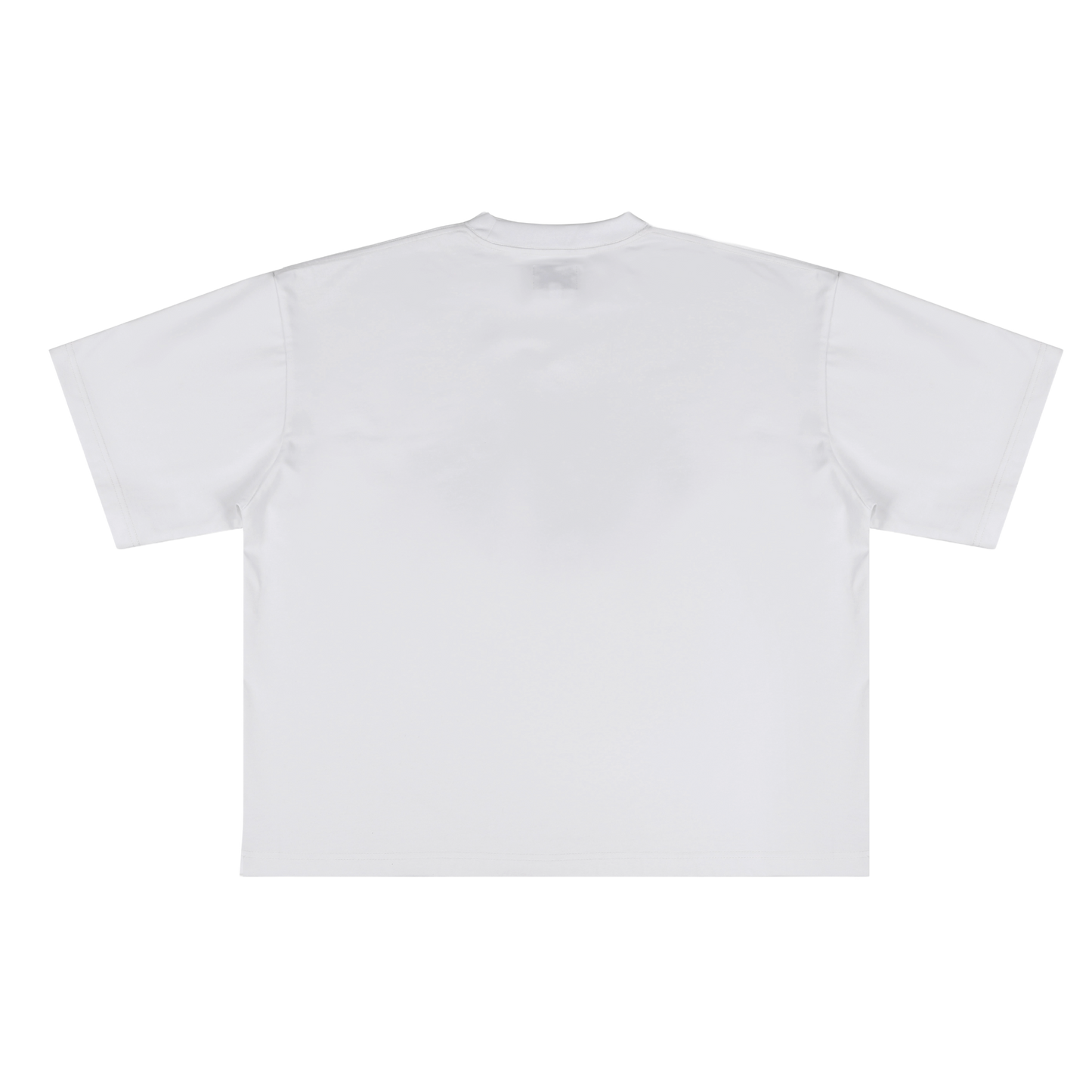 “Cross Minded” White Cropped Boxy Fit T-Shirt